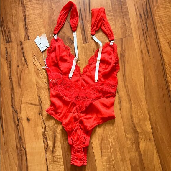 HAH We Are 🔥 Hot as Hell "Cheap and Cheerful" thong bodysuit ❤️ NWT ❤️ XS - Picture 2 of 8